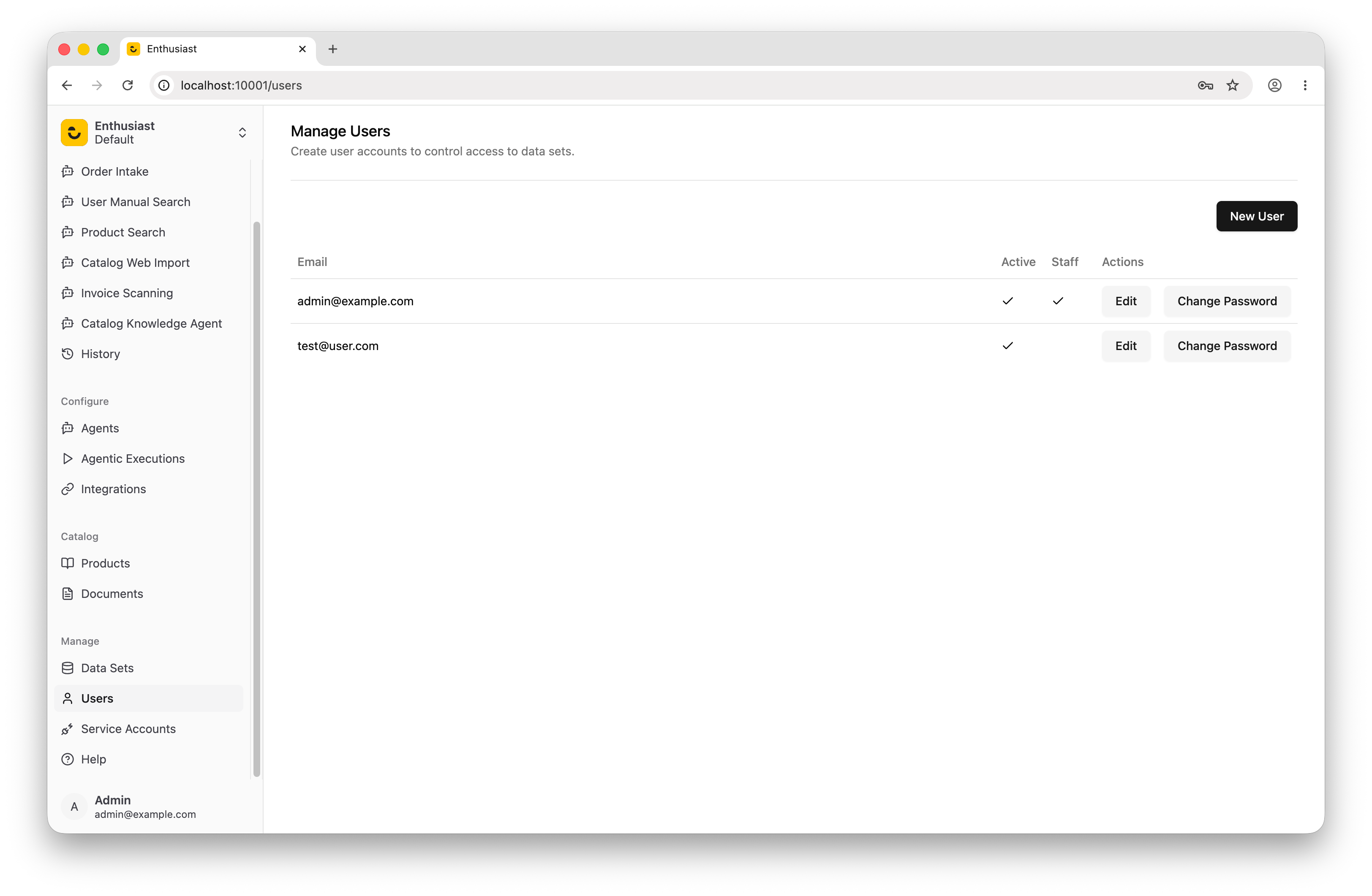 Manage Users