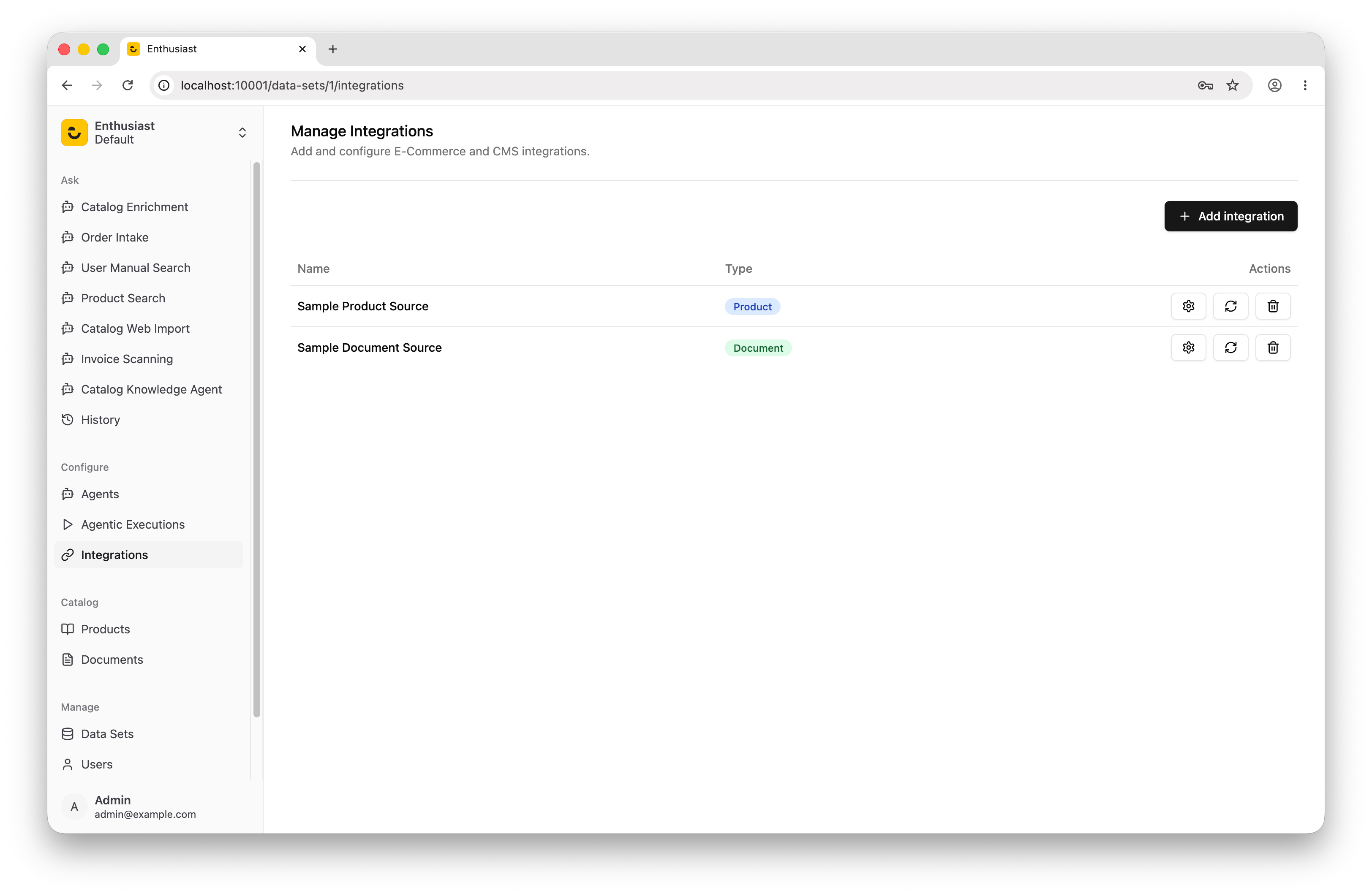 Verify source configuration