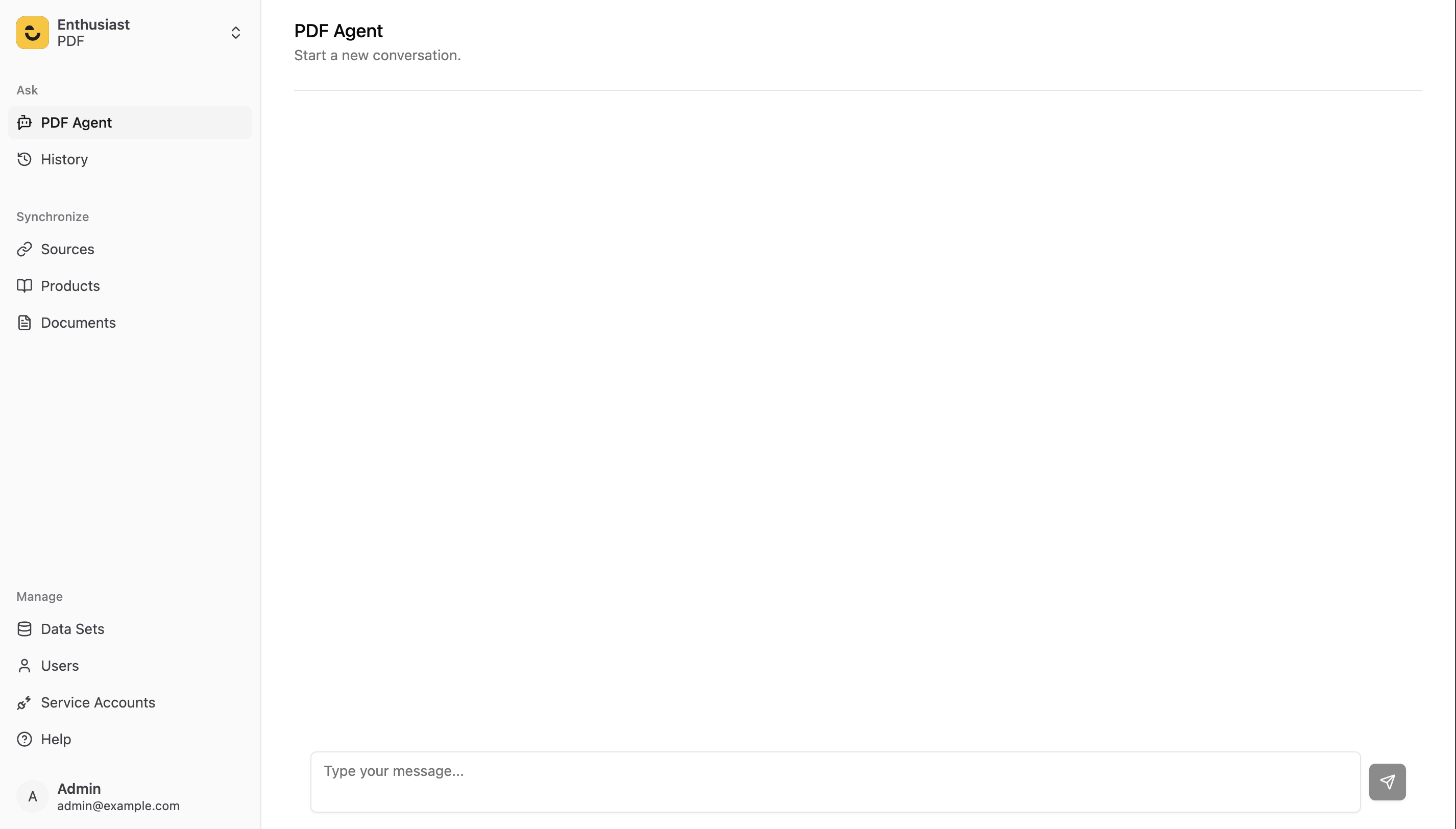 Agent chat